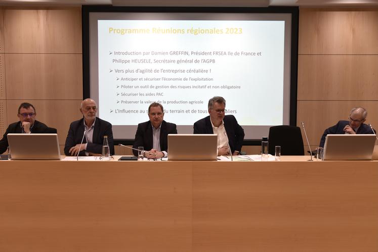 À Paris, vendredi 14 avril, lors de la tournée régionale de l'AGPB.